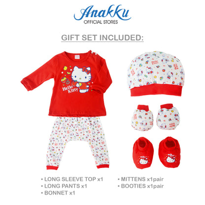 Anakku [0-6M] Girls Newborn Hello Kitty Baby Girls 5pcs Gift Set Hadiah Bayi Perempuan 720319-1