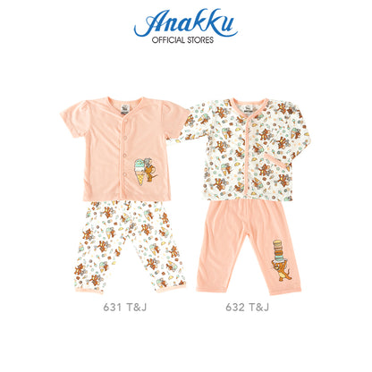 Anakku [Newborn-12M] Tom&Jerry Baby Girl Newborn Suit Set Baju Bayi Lelaki ETJ631-2