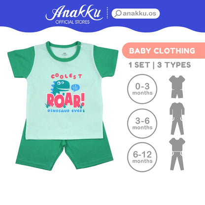 Anakku [0-12M] Newborn Baby Boy Suit Set | Set Baju Bayi Lelaki EAK623-2