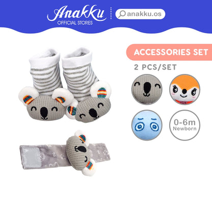 Anakku Baby Unisex Wristband and Socks Combo | Set Sarung Kaki EAK697-1