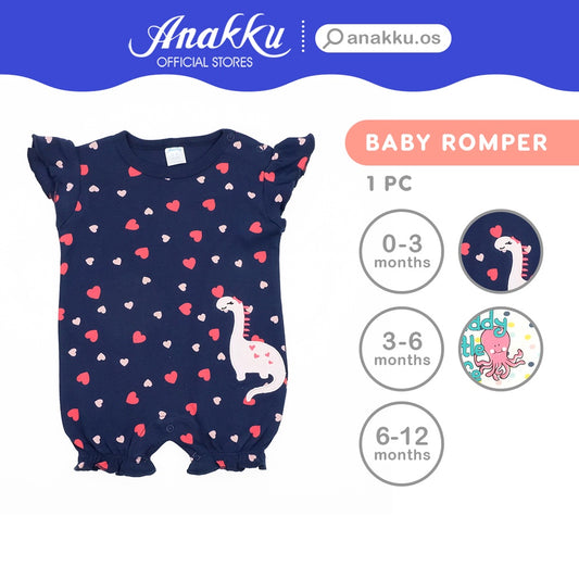 Anakku Newborn Baby Girl Short Romper [0-12M] Baju Bayi Perempuan EAK670-2