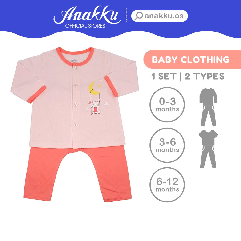 Anakku [0-12M] Newborn Baby Girl Clothing Set | Baju Bayi Perempuan EAK625-2