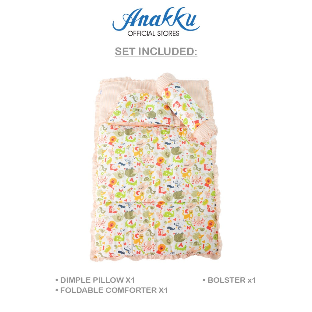 Anakku 3pcs Pillow & Bolsters Comforter Bedding Set | Set Bantal Bayi 174-768
