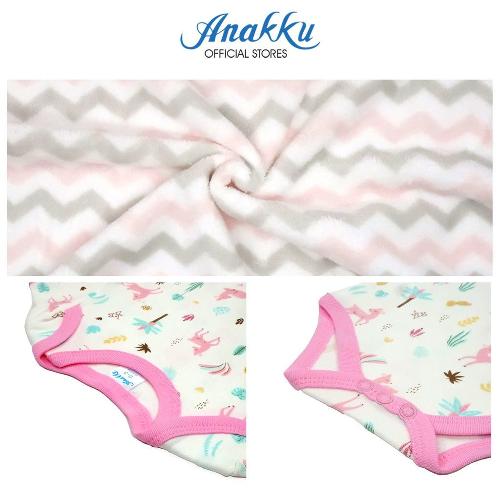 Anakku [3pcs/set] Newborn Baby Girl Hamper Gift Set [0-3M] Set Hadiah ...