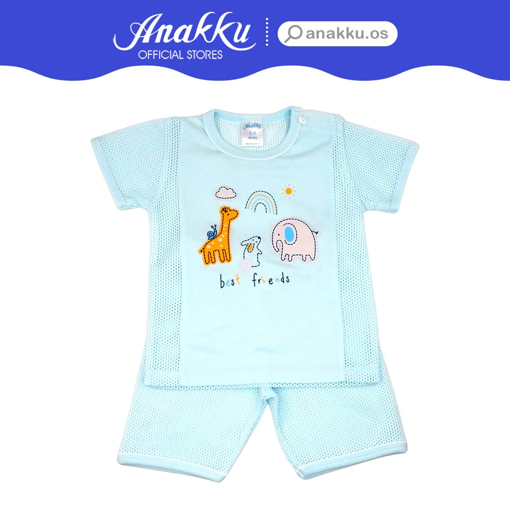 Anakku Newborn Baby Boy Clothing Suit Set | Baju Bayi Lelaki [0-12 Months] EAK634-2