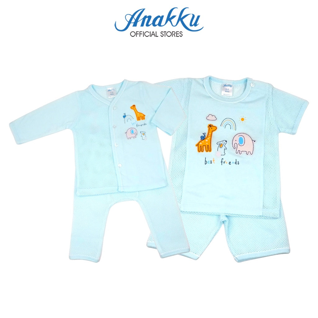 Anakku Newborn Baby Boy Clothing Suit Set | Baju Bayi Lelaki [0-12 Months] EAK634-2