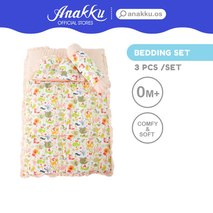 Anakku 3pcs Pillow & Bolsters Comforter Bedding Set | Set Bantal Bayi 174-768